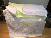 Pottery Barn Lavender Lindsey quilt and shams