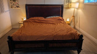 Solid Wood King bed frame with slats - Originally Bombay