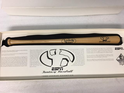Souvenir Fantasy Baseball 1998 League Champion Mini Bat, View more