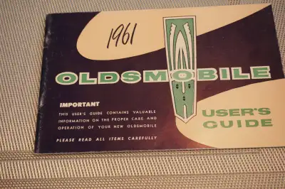 Vintage 1961 Oldsmobile Owner's Manual First Edition
