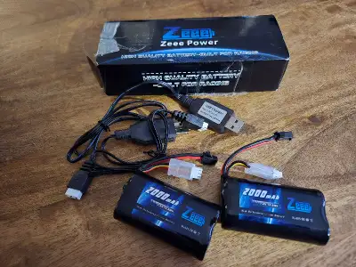 Battery Voltage: 7.4V Capacity: 2000mAh Discharge: 15C Plug: SM 2P Dimensions 69*37*19.5mm/2.72*1.46...