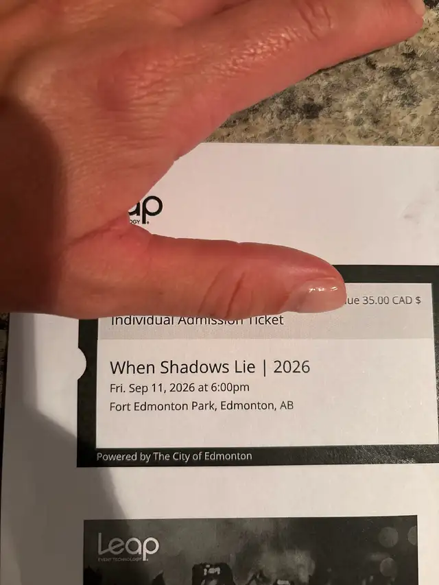 x2 When shadows lie at fort Edmonton park $75