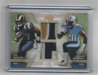 RARE NFL ROOKIE PATCH DUAL   1/1  FOOTBALL CARD