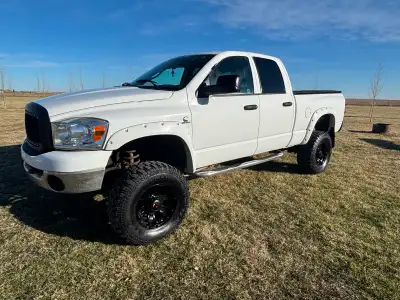 2008 Dodge Ram 2500 4x4 with a 6.7 diesel Lifted with 35” tires. Head gaskets done a few years ago w...