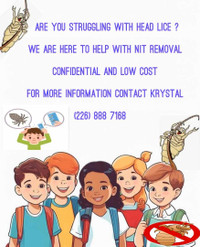 Trouble with Head lice? We can help!