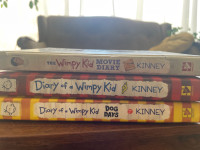Three Diary of a Whimpy kid books 