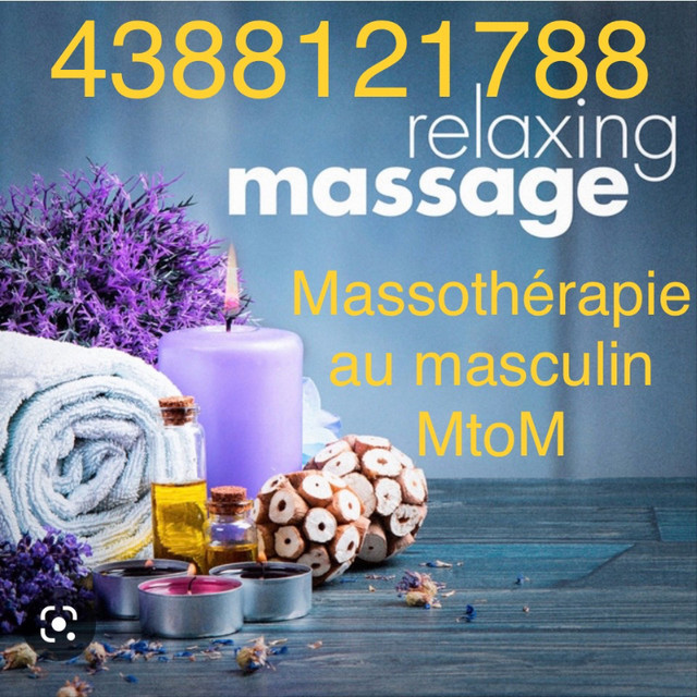 Massotherapeute masculin men’s massage reçus assurances dans Services de Massages  à Laval/Rive Nord - Image 2