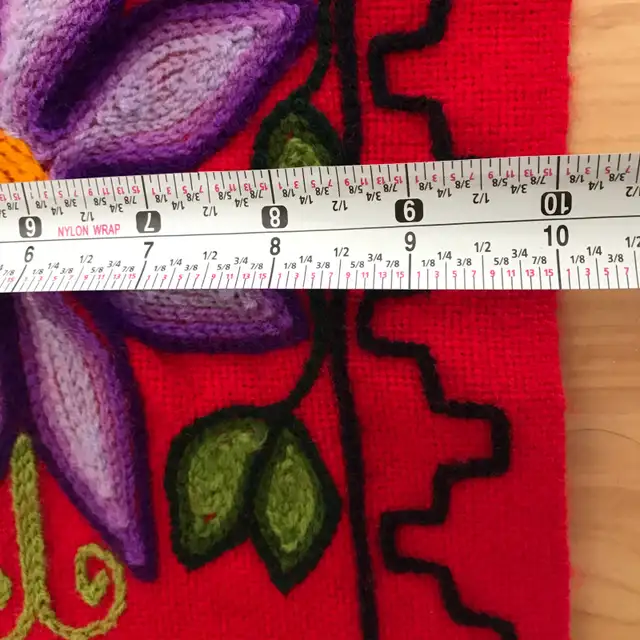 Handcrafted Colourful Mexican Floral Chiapas Table Runner in Rugs, Carpets & Runners in Ottawa - Image 9