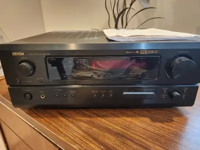 DENON AV surround receiver AVR-1804, with remote control and manual Tested fully functional. In mint...