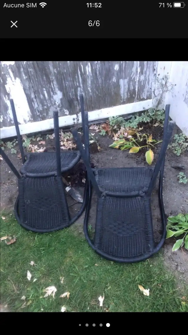 2 chaises en rotin pour extérieur  in Patio & Garden Furniture in Longueuil / South Shore - Image 7