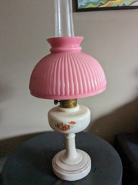 Antique Aladdin Oil Lamp & Shade