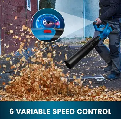 Enhulk 20V 4.0Ah Cordless Leaf Blower, 460CFM &190MPH,2-in-1 Battery Powered Leaf Blower, 6 Variable...