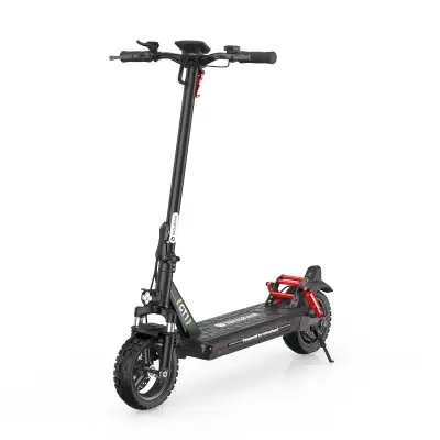 FIRM ON THE PRICE Powerful black isinwheel GT1 electric scooter. This model has a textured deck, dua...