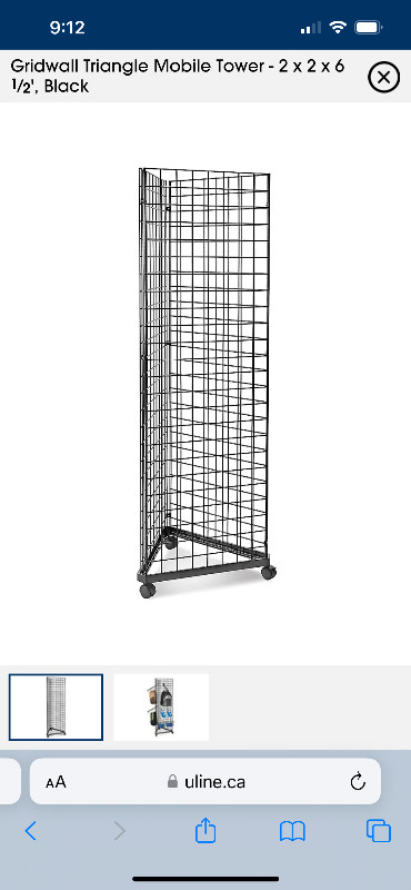 Grid wall display rack in Industrial Shelving & Racking in Strathcona County