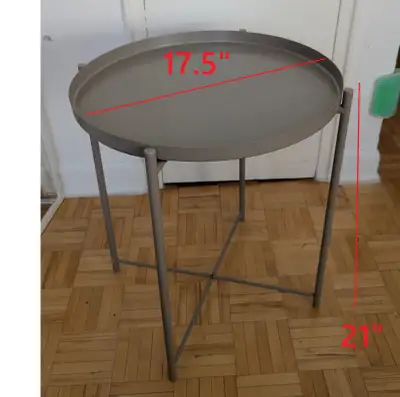 Round Tray table, End Table, Coffee Dining Furniture Bedside, View more