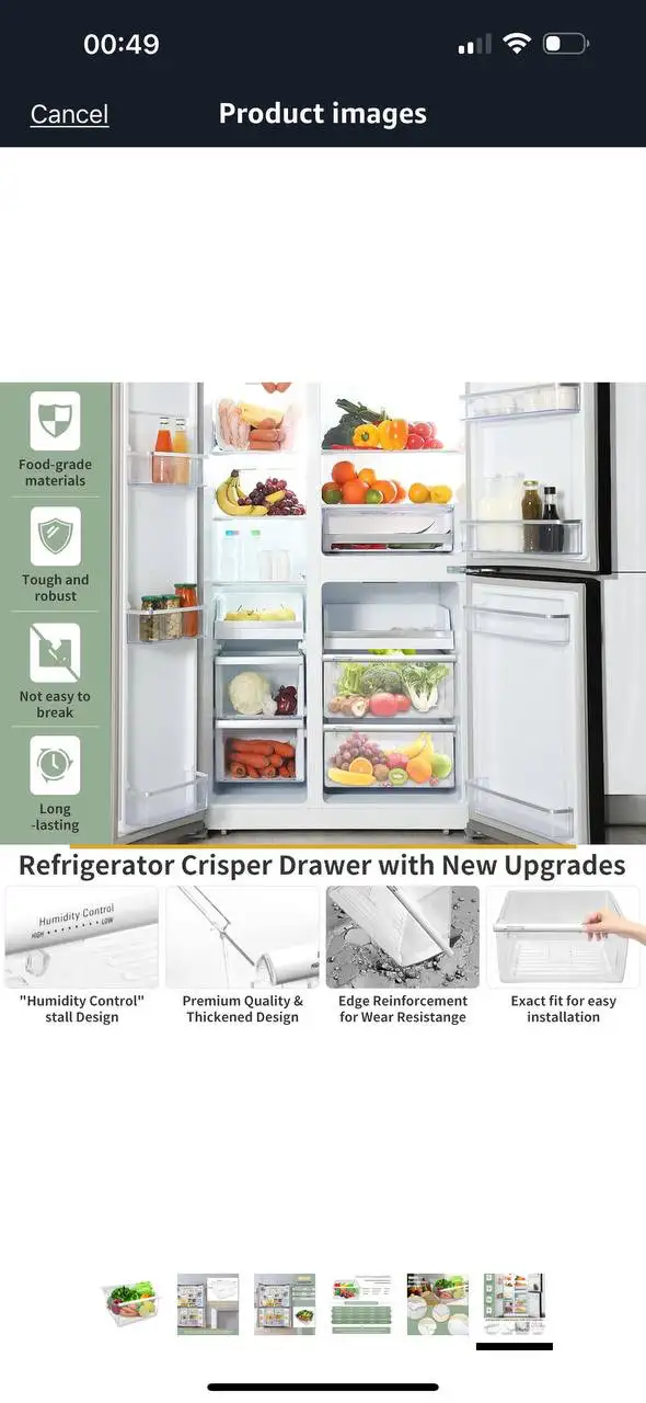 Whirlpool / Kenmore Fridge Crisper Drawer Bin – Brand New in Refrigerators in Kitchener / Waterloo - Image 8