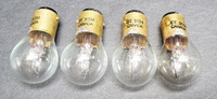 4 Clear Miniature GE Automotive 1034 Light Bulbs 27w 12.8v