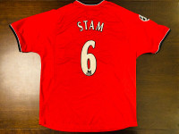 2000-2002 Ultra Rare Manchester United Jersey – Stam – UCL Patch