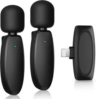 NEW Dual Wireless Plug-Play Lavalier Microphone, View more