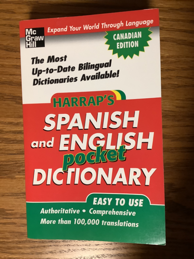 New condition Spanish / English dictionary. Copyright 2005. Includes Spanish conjugations, irregular...