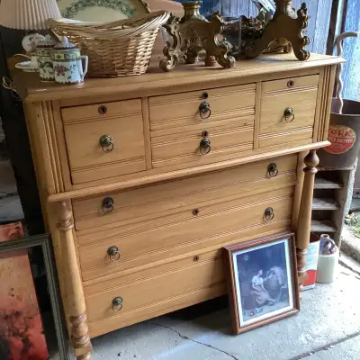 Antique Pine Dresser, View more