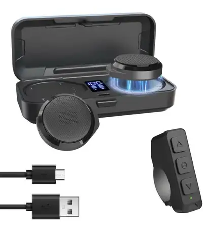 Motorcycle Bluetooth Headset,  Helmet Speaker with Charging Case, View more
