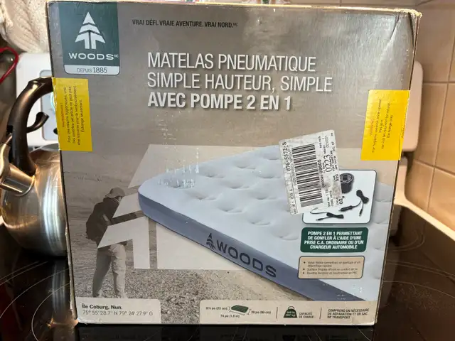 Woods Twin Single-High Airbed in Fishing, Camping & Outdoors in Winnipeg - Image 7