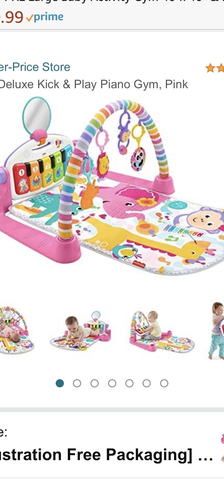 FisherPrice Deluxe Kick & Play Piano Gym, Pink Playpens, Swings & Saucers City of Halifax