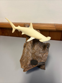 John Perry Burl Wood Hammerhead Shark Sculpture Burlwood Sea Oce