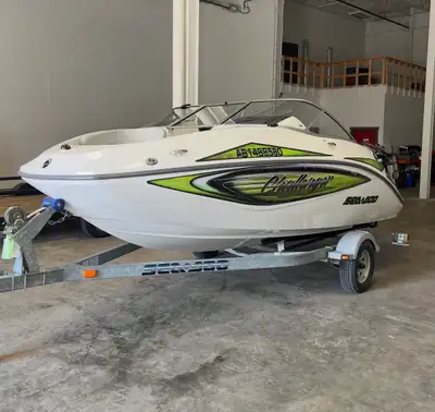 Ready for summer fun on the water? This 2008 Sea-Doo Challenger is a fantastic jet boat with very lo...