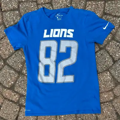 Nike Luke Wilson Detroit Lions NFL Football T Shirt Men Sz S, View more