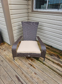 Rattan Adirondack Chair - Like New!