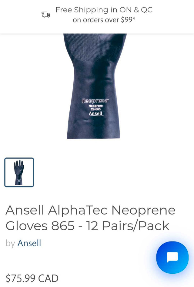 12 pairs of Ansell Neoprene gloves - Brand New in Other Business & Industrial in Oakville / Halton Region - Image 2