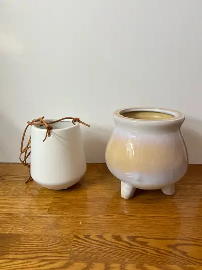 Ceramic House Plant Cache Pots, View more