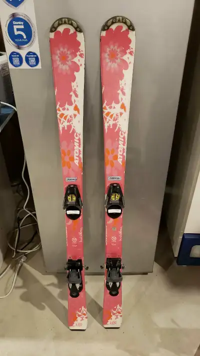 Kids girls skis for sale Atomic 120cm & Atomic 045 race bindings, View more