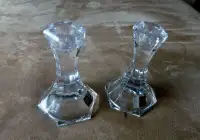 Pair Austrian Crystal Candle Golder