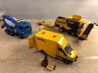 Camions Bruder : DHL, Bétonnière, Moissonneuse-Batteuse
