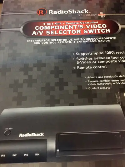Component/S-Video/A/v Selector Switch, View more