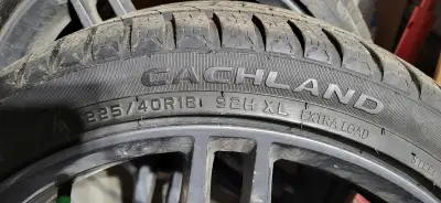 winter tires, very good condition with mags 225/40/R18 brand Cachland. price $550