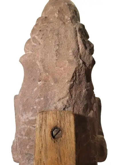 Monumental 14" Hand-Carved Solid Sandstone Deity Sculpture578765035951237127