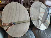 Oval Beveled Mirrors