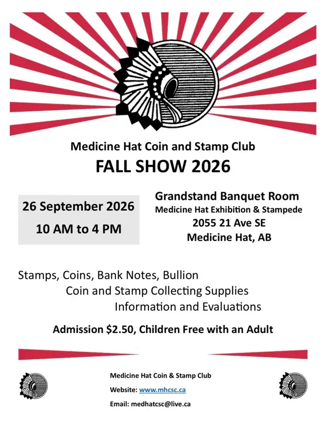 Medicine Hat Coin and Stamp Fall Show 2026