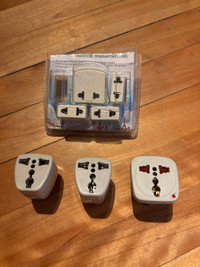 Travel power plug adapter lot