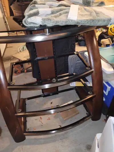 Wood and glass TV stand, View more