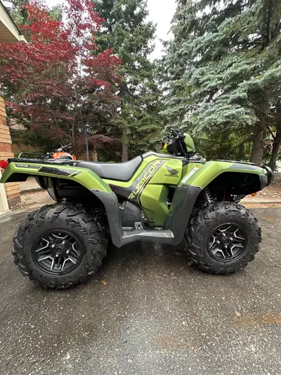 2020 Honda Rubicon Delux Low KM Stored indoors Only used for hunting trips Waren winch Moose heated...