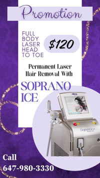 Lazer Hair Removal - Soprano Ice