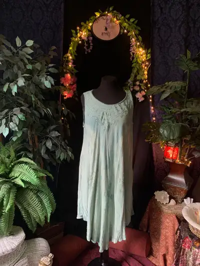 light forest green tie dye tunic dress or top cash only, View more
