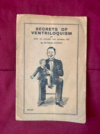 Secrets of Ventriloquism …. (by: Professor Foxtone) Vintage