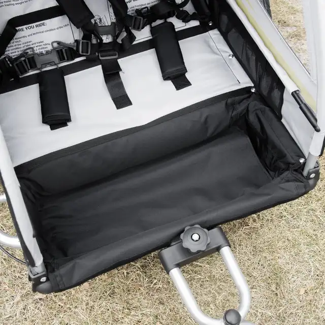 2-in-1 Bike Trailer for Kids 2 Seater, Baby Stroller with Brake, in Strollers, Carriers & Car Seats in Markham / York Region - Image 10