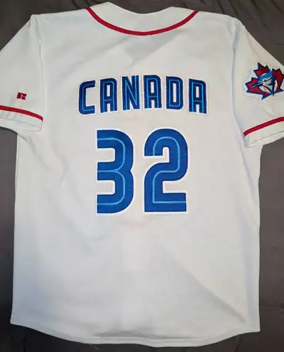 Vintage ROY HALLADAY Toronto Blue Jays 1999 Canada Day jersey XL, View more